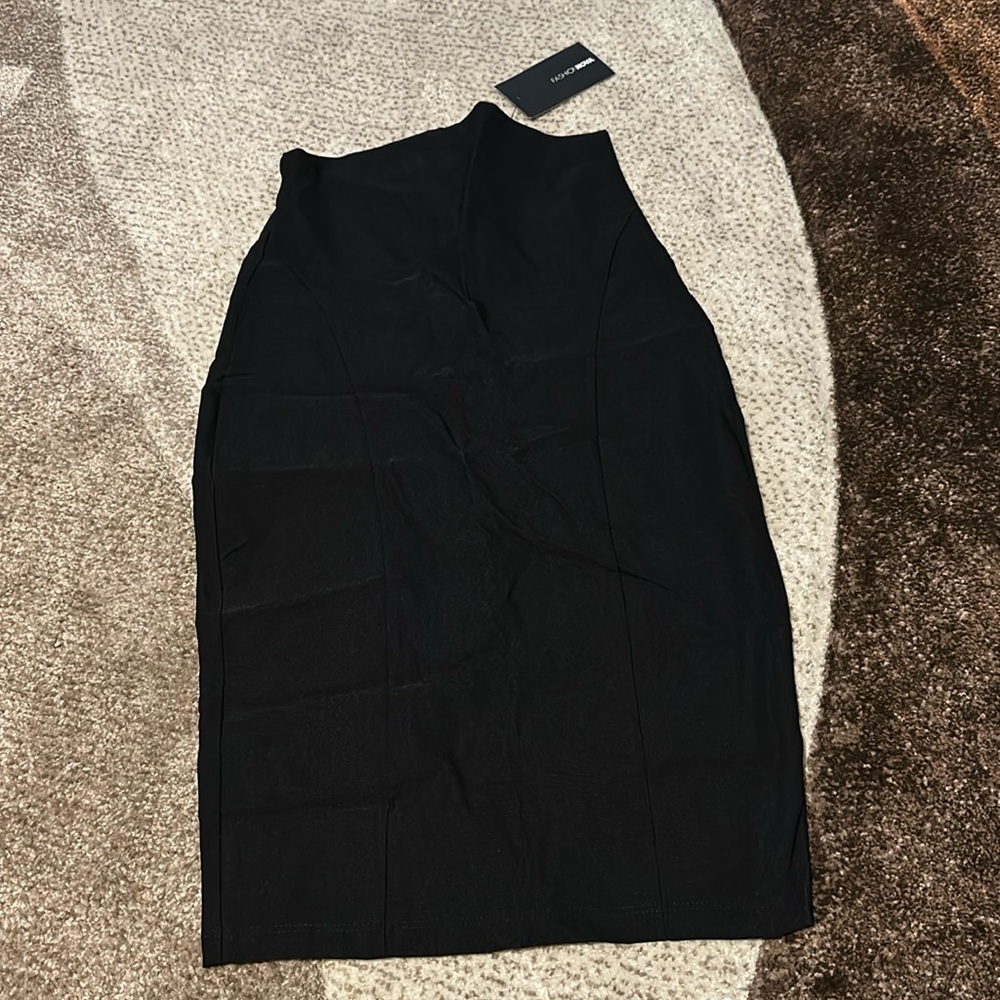 Fashion Nova Black High Waisted Skirt